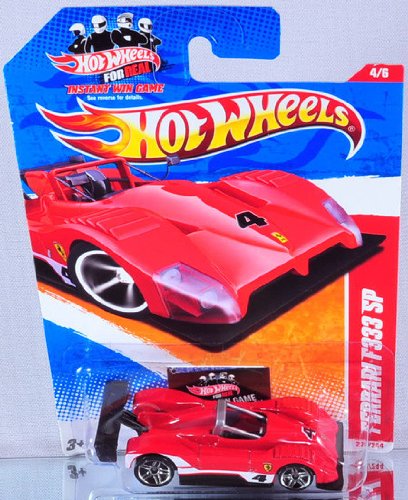 Hot Wheels Ferrari F333 SP, 4/6, Thrill Racers - Raceway, Color Red, 220/244, 1:64 Scale