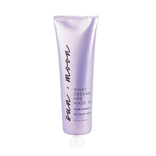 Sun + Moon What Dreams Are Made Of Calm + Correct Gel Night Mask with Lavender & Glycolic Acid, 5.1 fl oz
