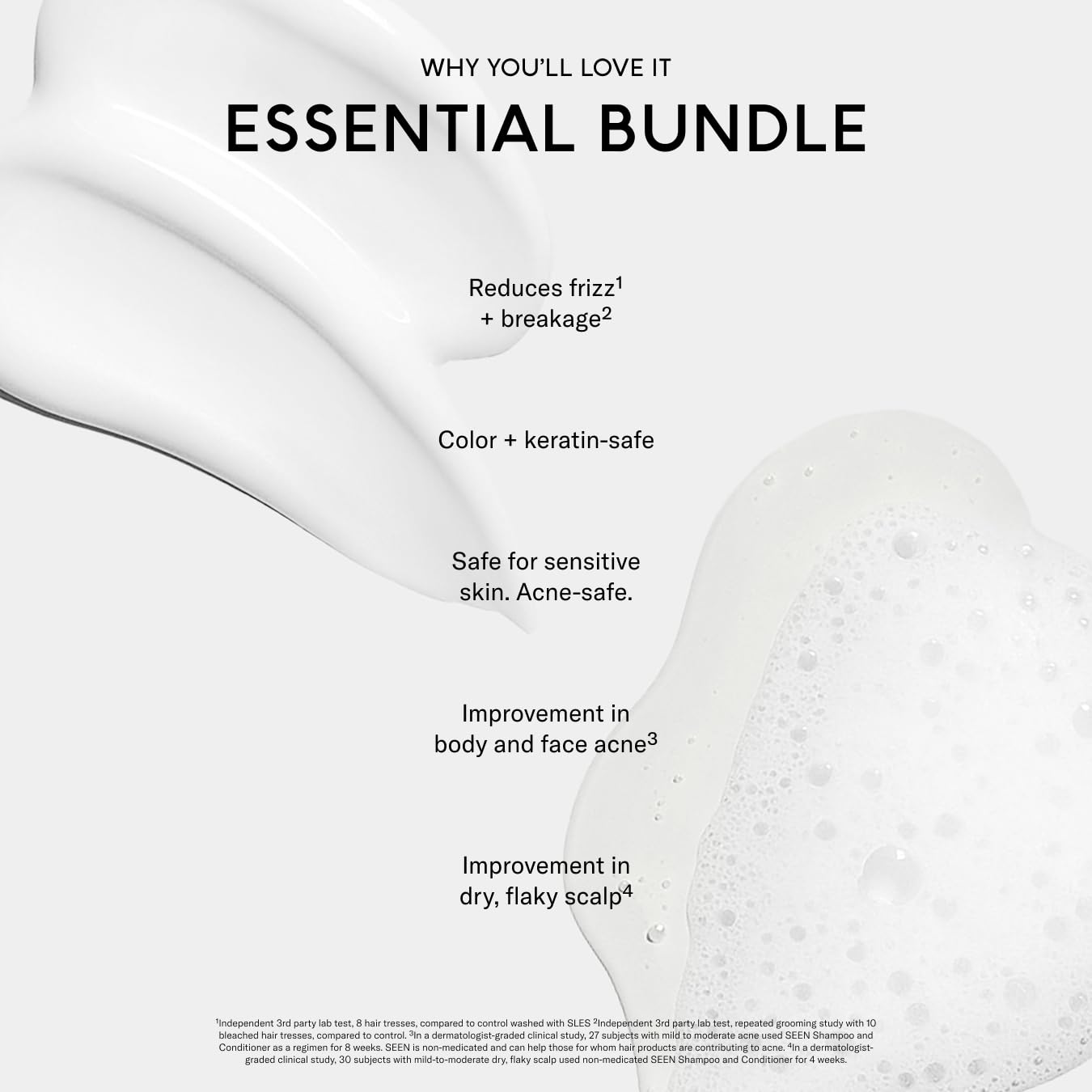 SEEN Shampoo & Conditioner Bundle, Scented - Non-Comedogenic Hair Care Set, Dermatologist-Developed, Safe for Sensitive, Eczema & Acne-Prone Skin