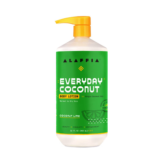 Alaffia EveryDay Coconut Hydrating Body Lotion, Normal to Dry Skin, Moisturizing Support for Soft & Supple Skin, Coconut Lime, 32 Fl Oz Beauty & Personal Care Alaffia