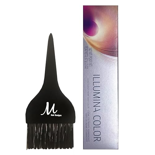 Illumina Color Permanent Illumina Hair Color 2 Ounce and M Hair Designs Tint Brush (Bundle) (Illumina: 6/0-) Beauty & Personal Care M Hair Designs