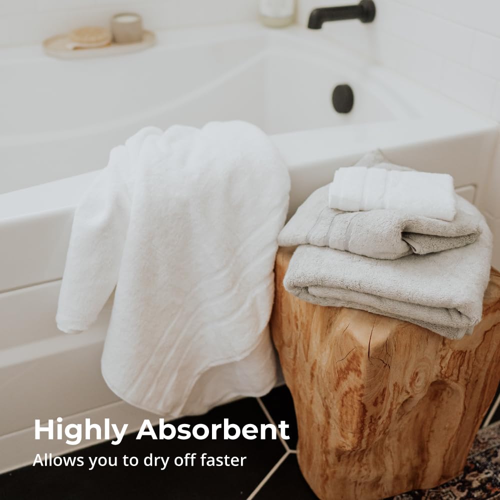 Cariloha Bath Sheet | Ocean Mist | 40"x72" | Turkish Cotton & Viscose Material Blend | Extra Smooth, Odor Resistant and Highly Absorbent