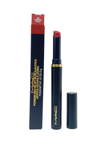 MAC Cosmetics Powder Kiss Velvet Blur Slim Stick Lipstick - 885 Pumpkin Spiced (Spicy Orange) .07 Oz