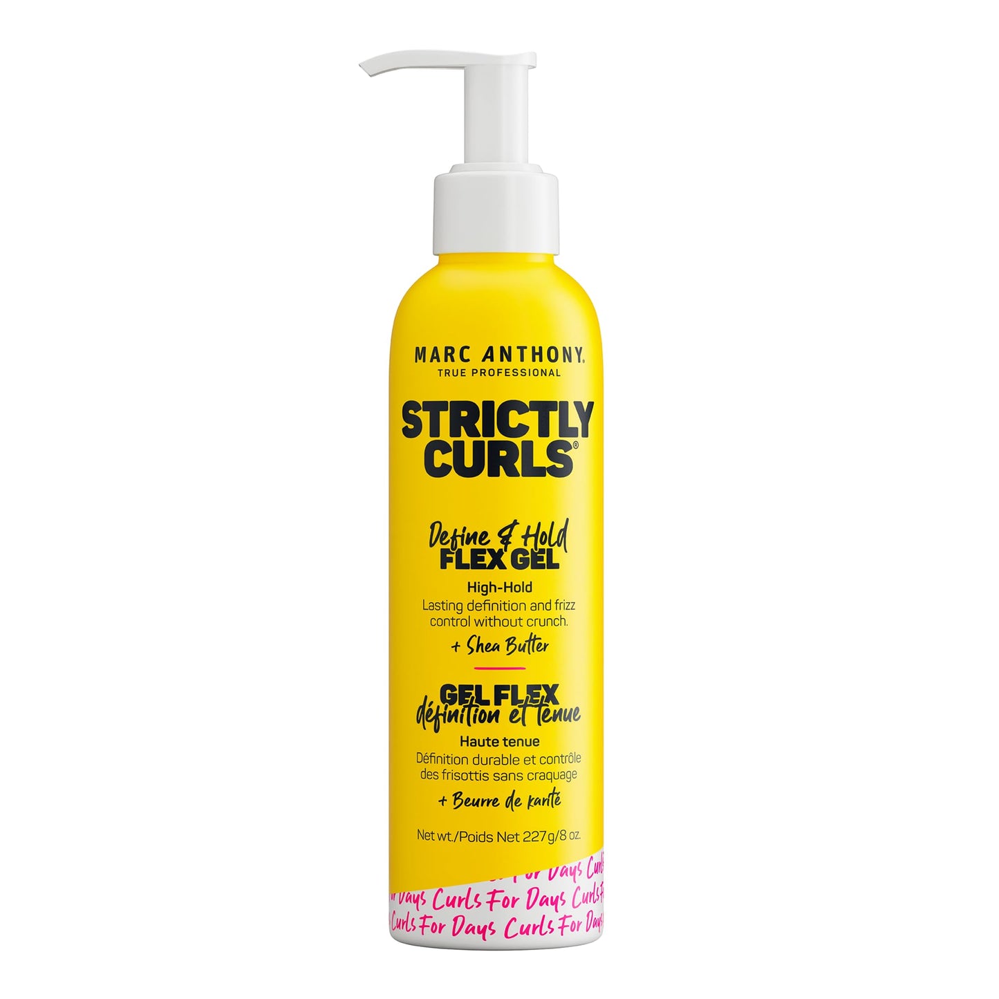 Marc Anthony Define & Hold Flex Hair Styling Gel, Strictly Curls - Medium to Coarse Curls - High Hold, Long-Lasting Frizz Control & Added Shine