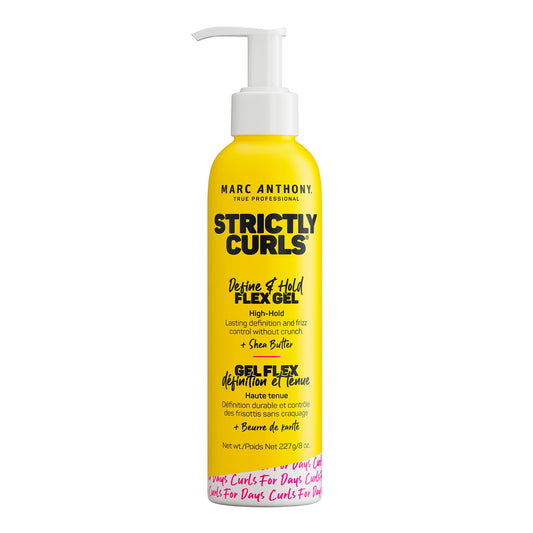 Marc Anthony Define & Hold Flex Hair Styling Gel, Strictly Curls - Medium to Coarse Curls - High Hold, Long-Lasting Frizz Control & Added Shine