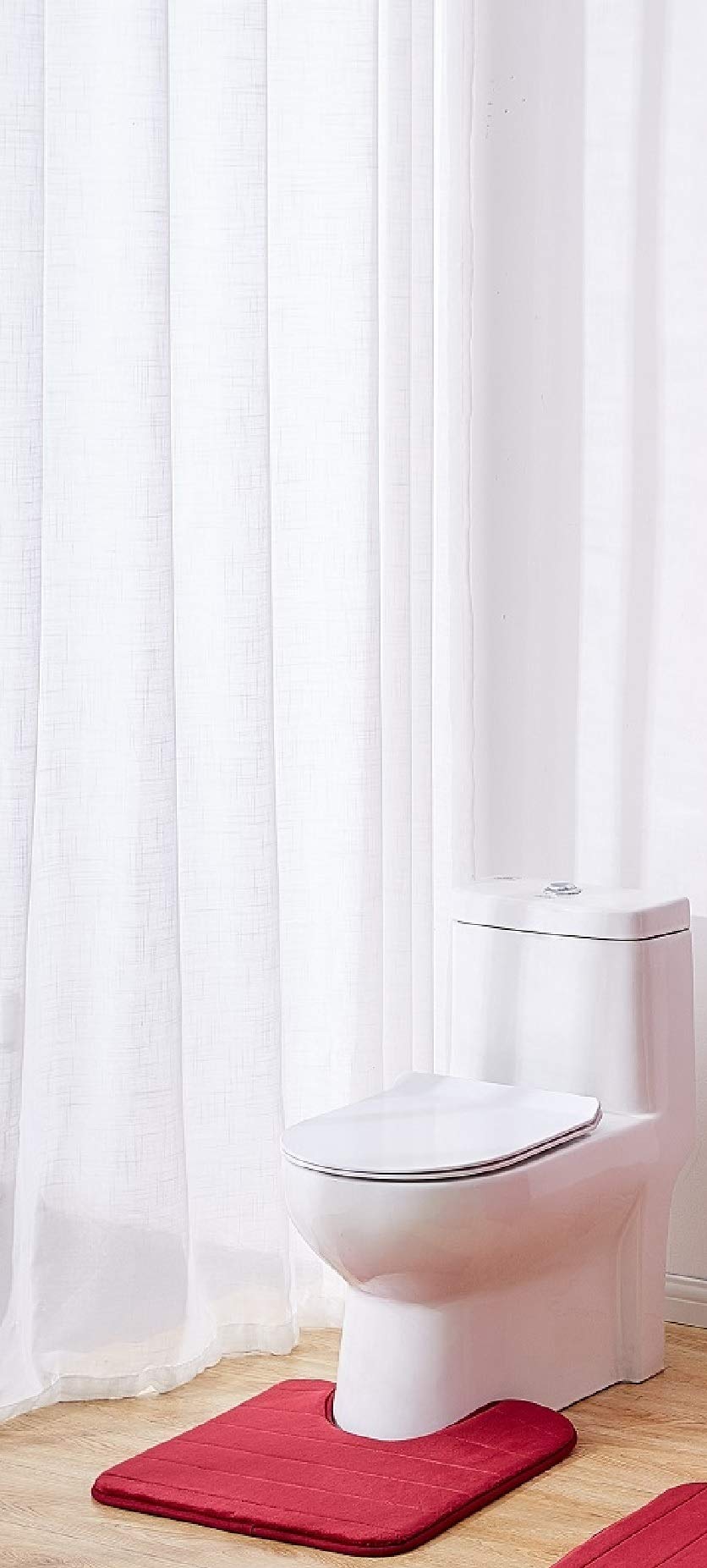 Memory Foam Toilet Bathroom Mat, Soft and Comfortable U-Shaped, Thick Water Absorption Non-Slip and Machine Wash and Easier to Dry for Bath Commode…