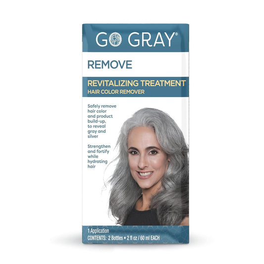 Go Gray Treatment System (Remove), 1 Application, Revitalizing Treatment Hair Color Remover Safely Removes Hair Dye to Reveal Gray & Silver Beauty & Personal Care Go Gray