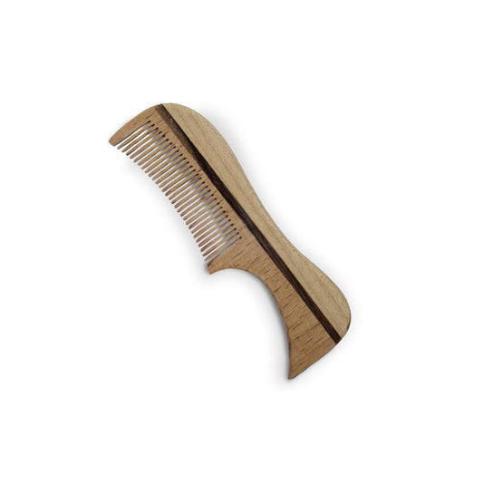 Eco Wood Moustache Comb 2.5 in - Fine Tooth Beechwood Comb for Shaping, Styling & Detangling Mustache - Eco-Friendly, Handmade, Static-Free (3.7") Beauty and Personal Care Golden Beards Kobenhavn BALM GROOMING OIL