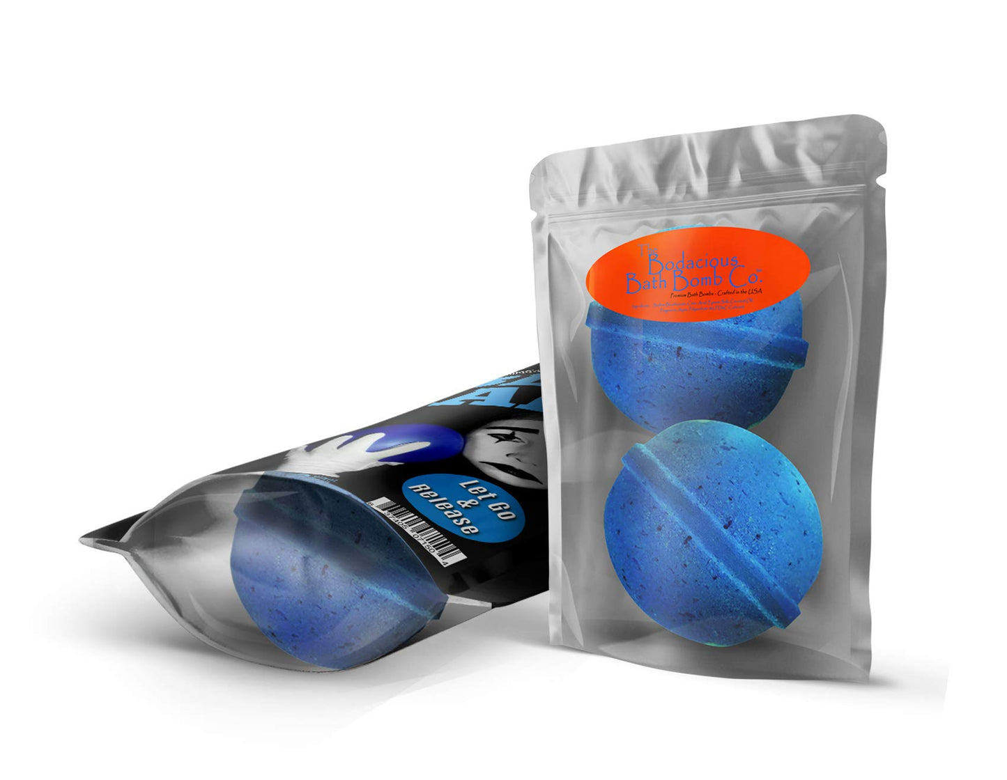 Massive Blue Balls Bath Bombs - Sad Mime Design - Funny Bath Bombs for Men - XL Bath Fizzers, Giant Blue Bath Bombs, Handcrafted in The USA, 2 Count