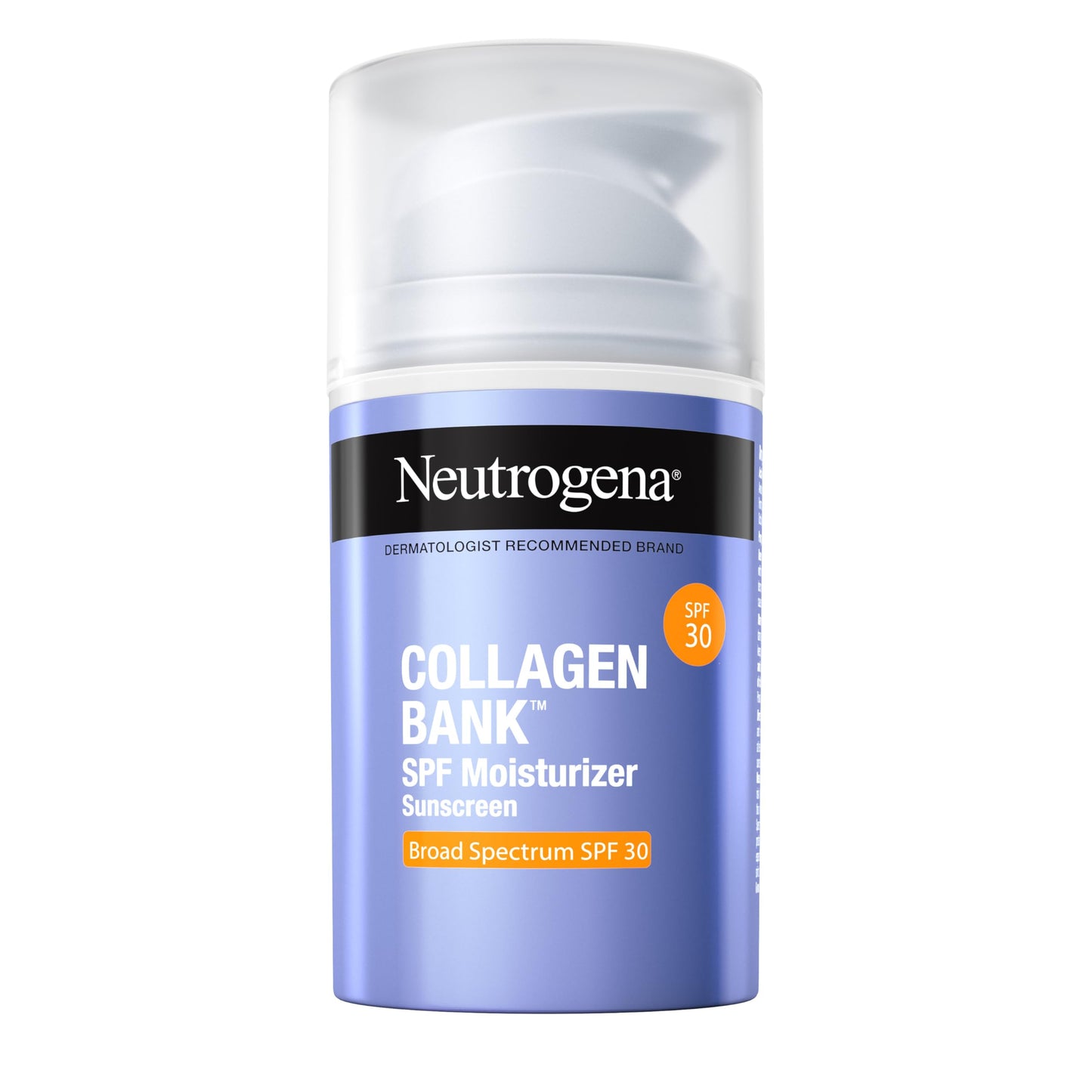Neutrogena Collagen Bank Face Moisturizer with SPF 30 Sunscreen, Larger Size Anti-Aging Face & Neck Collagen Cream, Micro-Peptide, Support & Defend