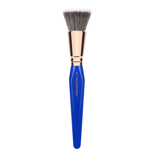 Bdellium Tools Professional Makeup Brush - Golden Triangle 957 Precision Kabuki - With All Vegan and Soft Synthetic Fibers, For Versatile Application