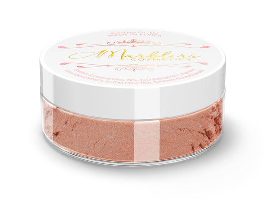 MARBLERS Fine Natural Mica Powder [Eggshell Clay] 0.11oz (3g) | Highly Pigmented | Non-Toxic, Vegan, Cruelty-Free | Eyeshadow, Body Butter, Nail