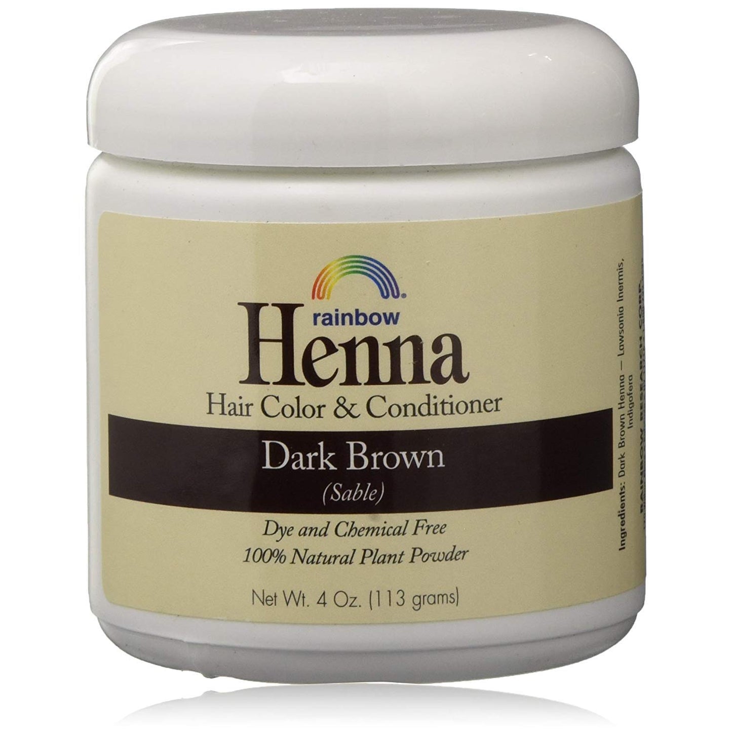 Rainbow Research Henna Persian Dark Brown 4 Fz12