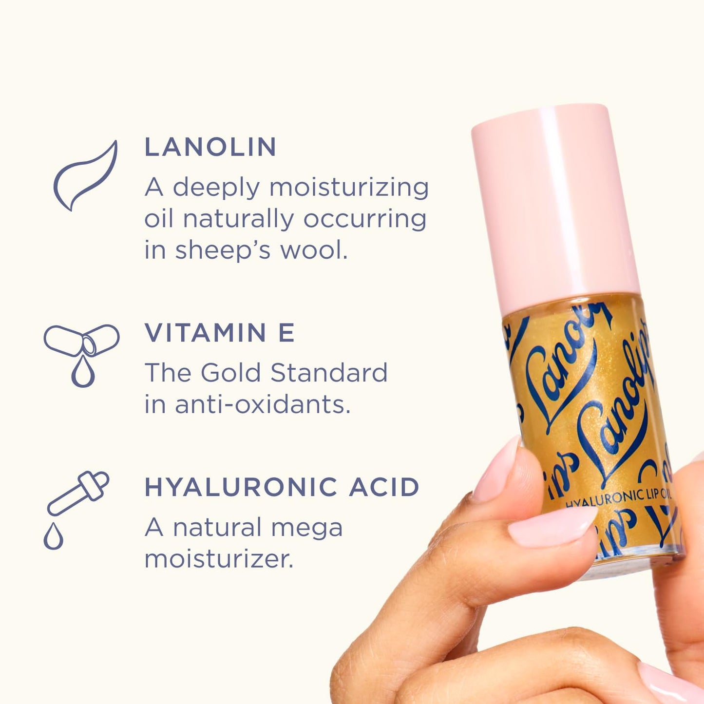 Lanolips Hydrating Lip Oil - Plumping Lip Gloss Infused with Lanolin Oil, Hyaluronic Acid & Vitamin E - Non-Sticky, Glossy Finish Beauty Products Beauty and Personal Care Lanolips