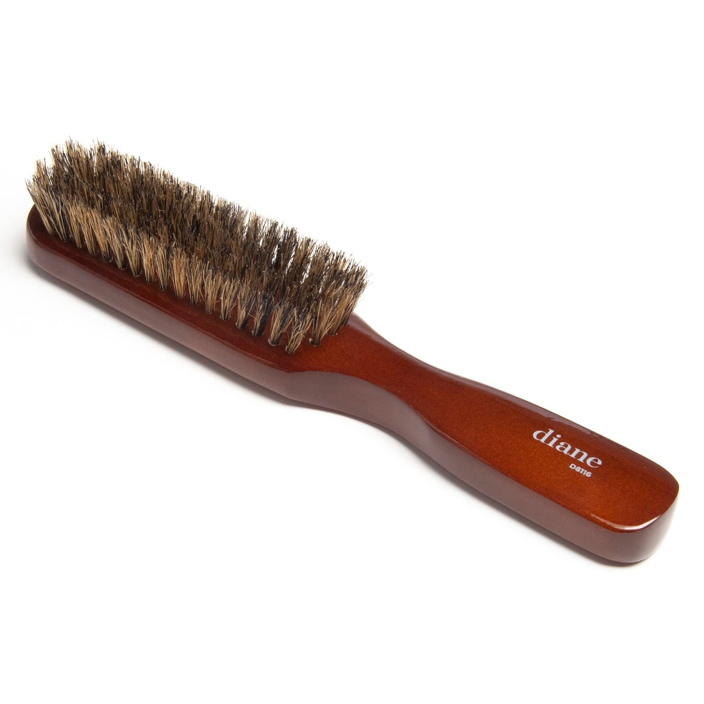 Diane Premium 100% Boar Bristle Styling Brush for Men and Barbers - Medium Bristles for Thick Coarse Hair - Use for Detangling, Smoothing, Wave