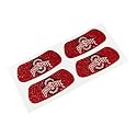 Ohio State Buckeyes NCAA Glitter Eye Black Strips, Perfect for Game Day and Tailgate (2 Pairs)