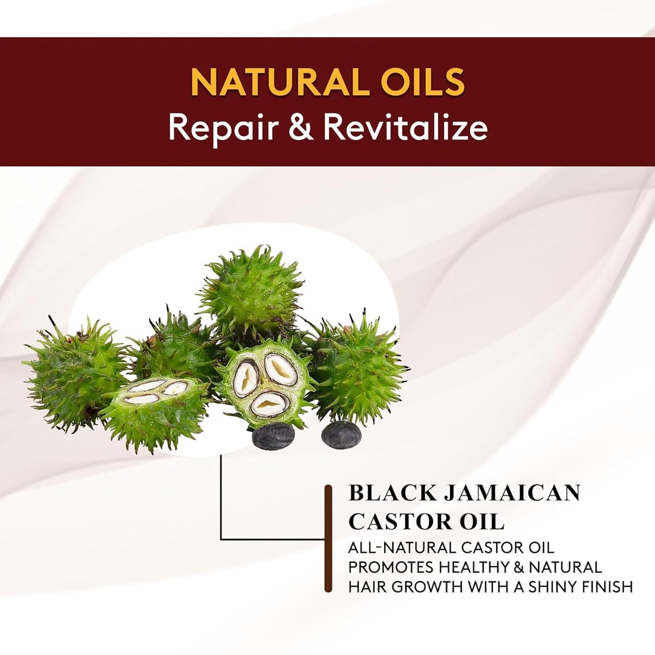 OKAY Black Jamaican Castor Oil Hair Styling Mousse 8 oz - Lightweight Curl Defining Foam for Volume, Frizz Control & Flexible Hold - Moisturizing