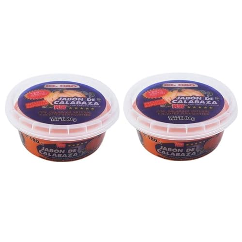 El Oso Saddle Soap Jabon de Calabaza 6.3 Ounces Includes 2 Sponges (Pack of 2)