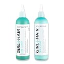 GIRL+HAIR Shampoo and Conditioner Set (2x 10.1 fl.oz./300 ml) - Moisturize and Hydrate Dry Hair and Scalp, Boost Shine, Reduce Itch and Frizz - No
