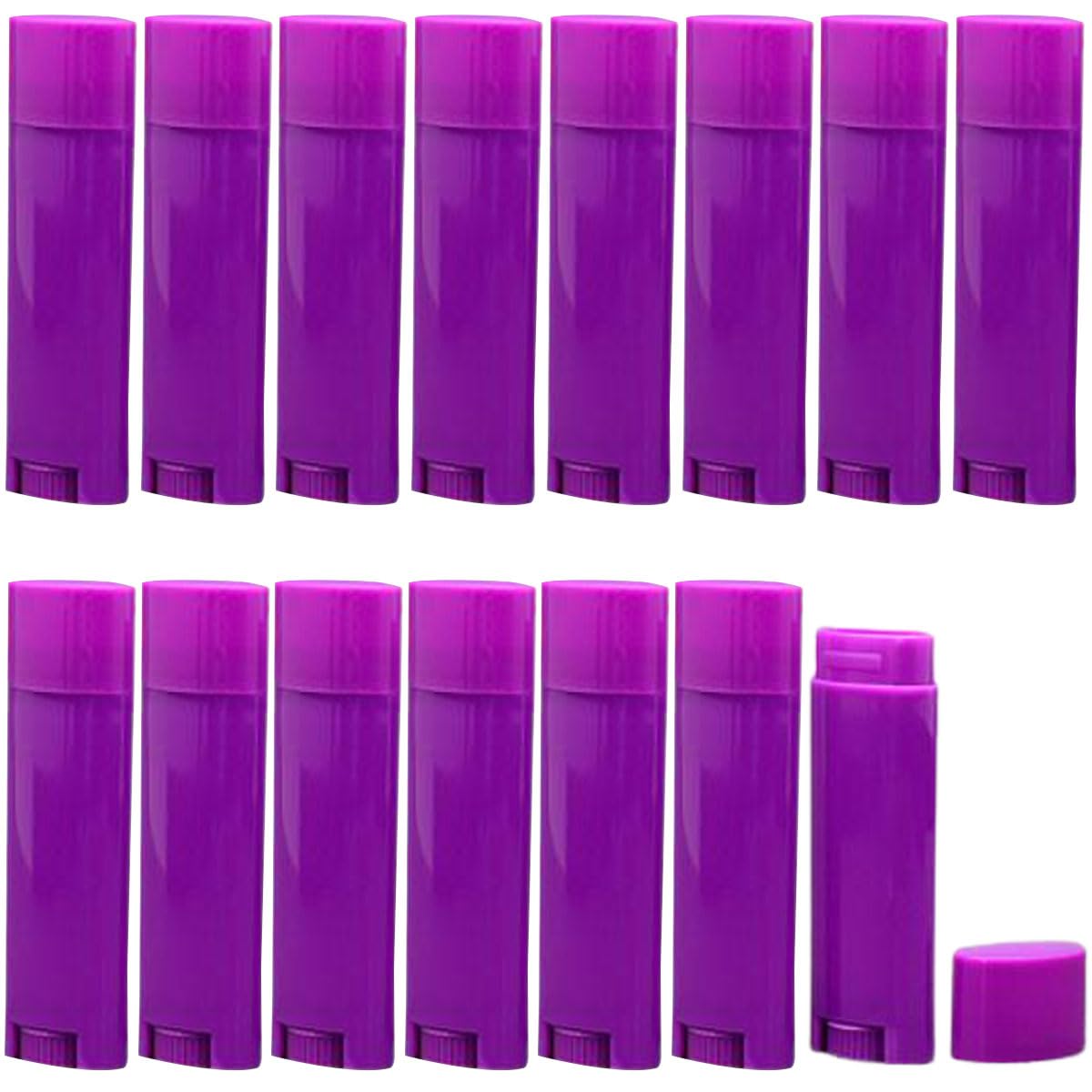 FZBNSRKO 5ml 25Pcs Empty Oval Deodorant Lip balm Tubes Containers Twist-up Refillable Containers for Lipstick,Chapstick,Homemade Lip balm,DIY