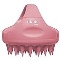 Diane Scalp Massage and Shampoo Brush with Soft Silicone Bristles, Exfoliates and Cleanses Scalp, Promotes Scalp Circulation, Evenly Distributes Hair
