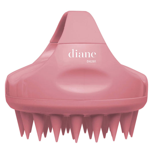 Diane Scalp Massage and Shampoo Brush with Soft Silicone Bristles, Exfoliates and Cleanses Scalp, Promotes Scalp Circulation, Evenly Distributes Hair
