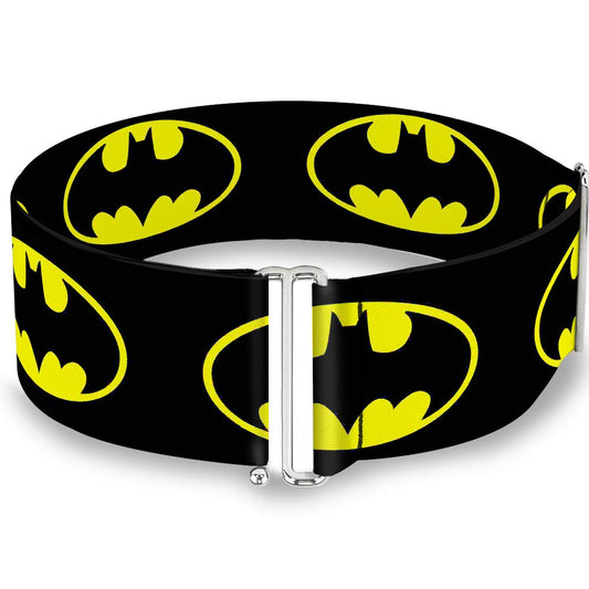 Belt Women's Cinch Batman Shield 2 Black Yellow 23 to 44 Inches