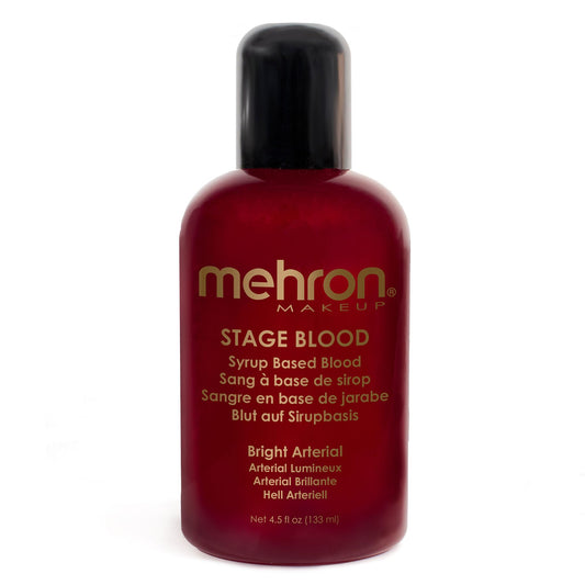 Mehron Makeup Stage Blood | Realistic For Halloween | Washable Fake Blood for Special FX, Stage & Screen, Halloween, & Cosplay (4.5 oz) (Bright
