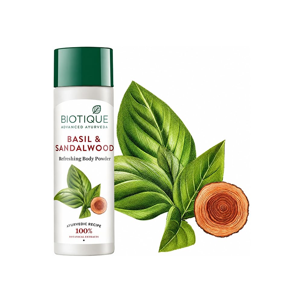Basil & sandalwood refreshing body powder