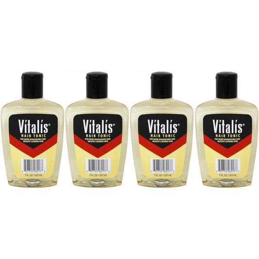 Vitalis Hair Tonic Liquid 7 oz (Pack of 4)