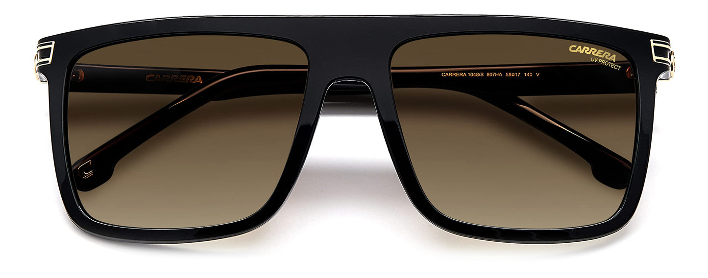 Carrera 1048/S BLACK/GREY BROWN SHADED 58/17/140 unisex Sunglasses