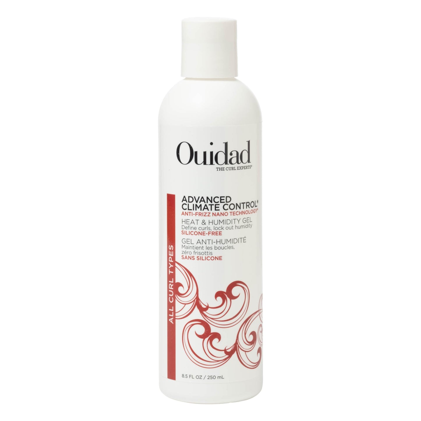 Ouidad Advanced Climate Control Heat & Humidity Gel - 8.5 fl oz, Anti-Frizz Nano Technology, Locks Out Humidity, Crunch-Free Styling Gel for Curly