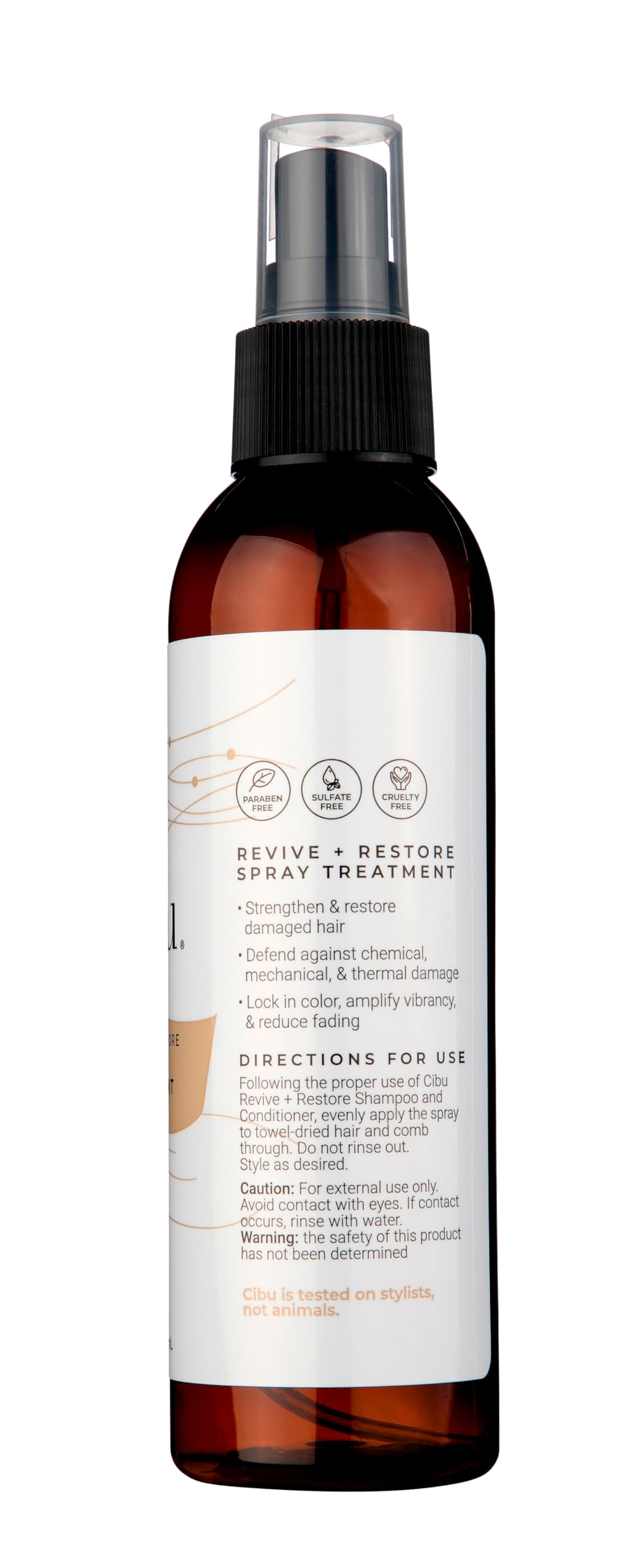 CIBU Revive and Restore Spray Treatment | Hair Restore Treatment with Oleic Acid, Linoleic Acid, Vitamin E & K | Eliminates Frizz, Seals the Cuticle