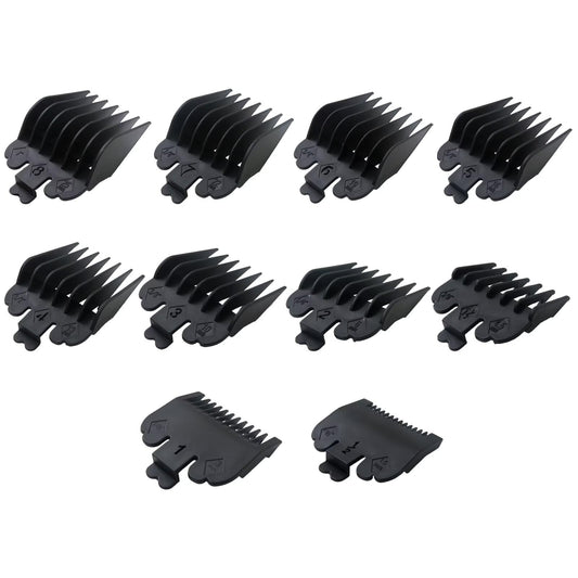 Upgraded Clipper Guards Set Fits for Most Wahl Clippers and Babyliss FX870, Clipper Guides Replacement - 1/16" to 1", 10 Piece Set, Black Color Beauty and Personal Care BLUE ELF