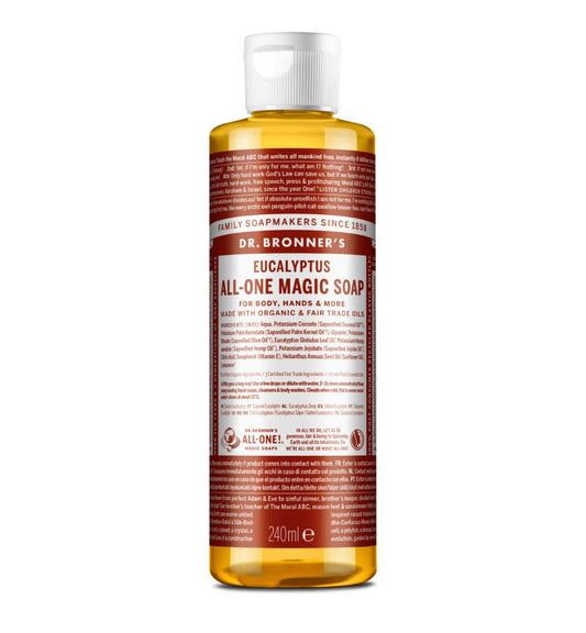 Dr. Bronner's Magic Soaps: Liquid Castile Soap, Eucalyptus 8 oz (3 pack) Beauty & Personal Care Dr. Bronner's