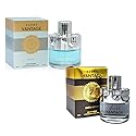 CEROD Secret Plus Azure Vantage Aqua and Azure Vantage Limited Edition Kit Cologne for Men/Eau de Parfum Natural Spray Vaporizateur 3.4 oz 100 ml