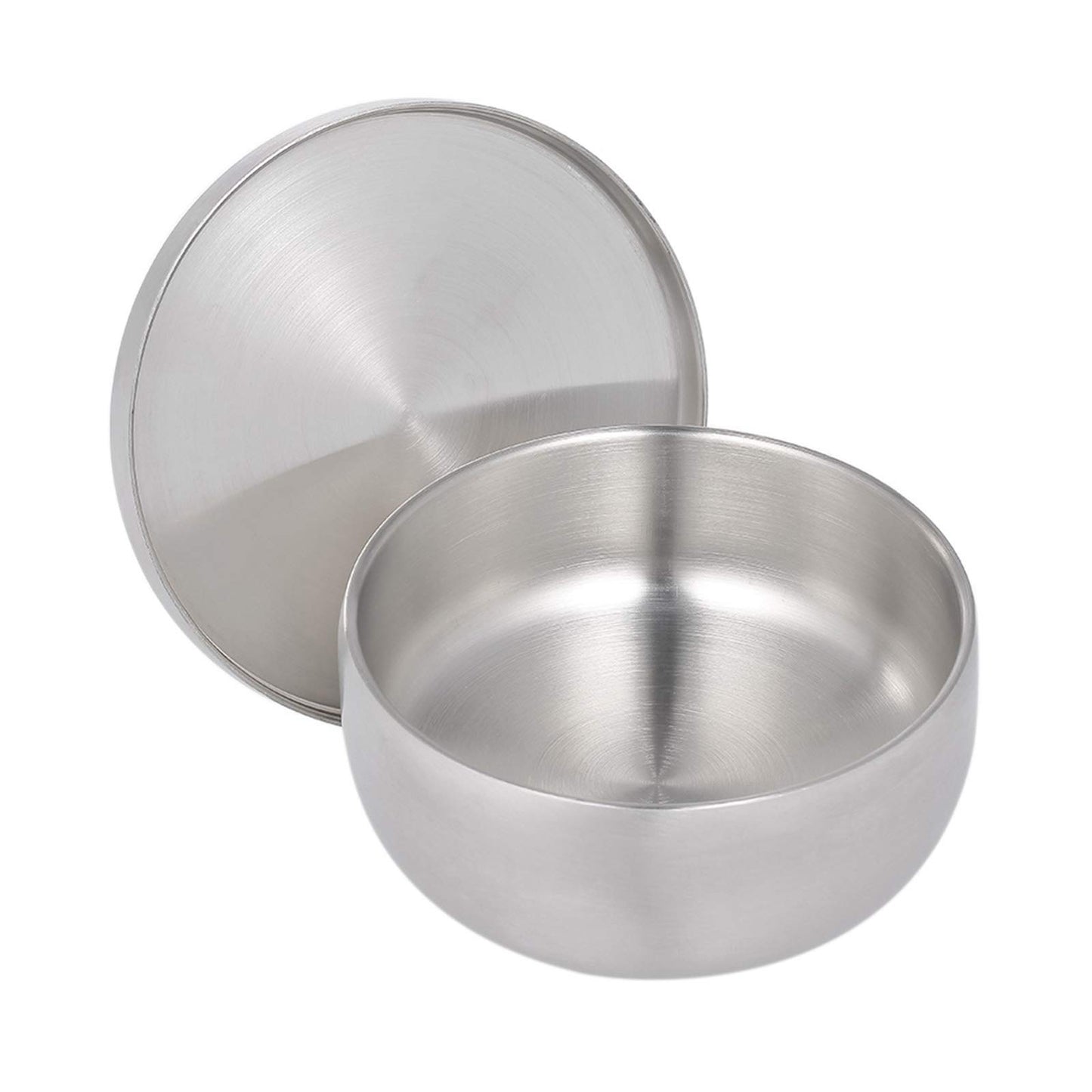 tomvorks Stainless Steel Shaving Bowl Durable Cream Soap Mug for Men Shave Cleaning Bowl for Bathroom Silver Beauty and Personal Care tomvorks