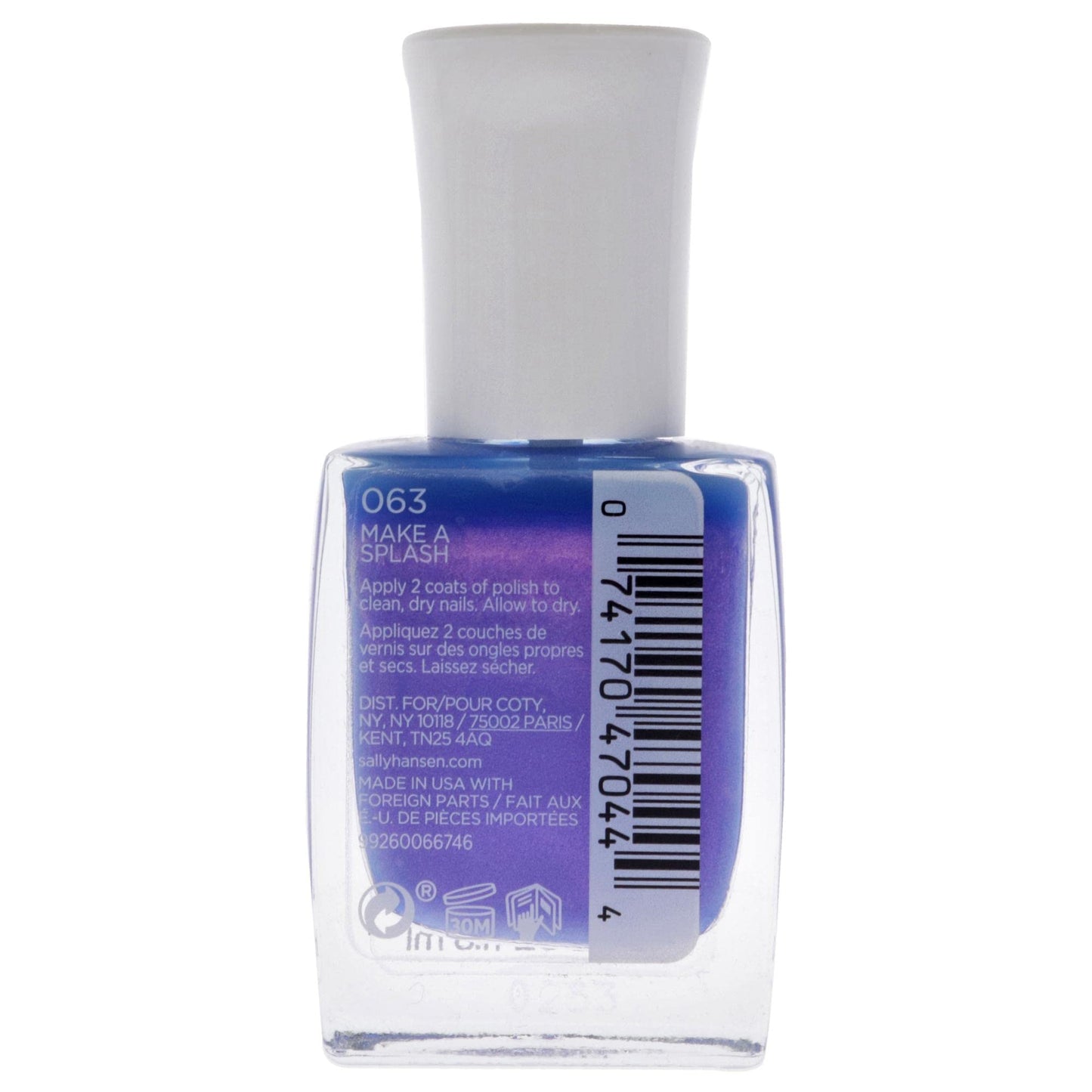 Sally Hansen Mega Strength Nail Color - Make A Splash Nail Polish Women 0.4 oz Beauty & Personal Care Sally Hansen