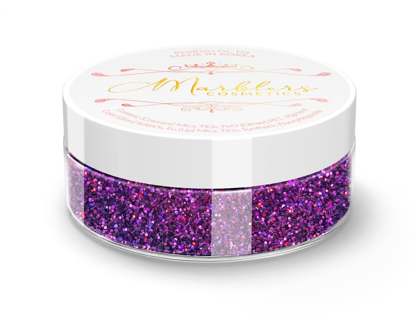 MARBLERS Holographic Face & Body Glitter [Holo Magenta] 0.18oz (5g) | Fine | Non-Toxic | Vegan | Cruelty-Free | Festival, Rave & Party Makeup | Eye