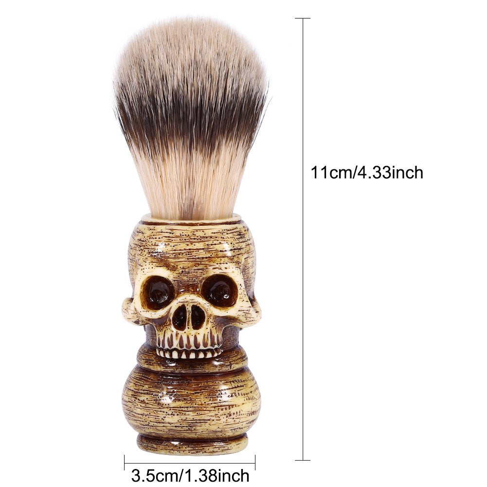 Shaving Brush, Shaving Brush, Men's Beard Shaving Brush, Men's Grooming Tool, Makeup Skull heads, Hair Salon, Beard Shaving Brush for the Hair Salon Beauty and Personal Care Pilipane
