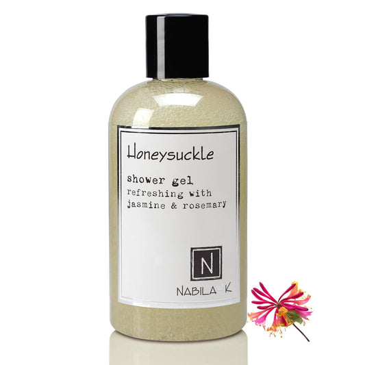 Nabila K Honeysuckle Shower Gel Refreshing Body Wash with Jasmine & Rosemary, 8 oz - Naturally Derived, Sulfate-Free, Paraben-Free - Made in the USA Beauty & Personal Care Nabila K
