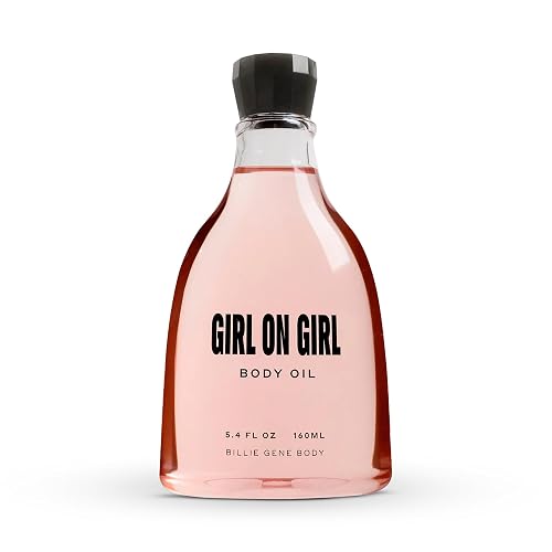 Billie Gene Body Girl on Girl Body Oil - Silky Nourishing Moisturizer with Jojoba & Shea Butter - Vegan and Cruelty-Free - Sweet Vanilla, & Jasmine