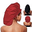 ELEBOX Premium Collection Super Jumbo Shower Cap Red