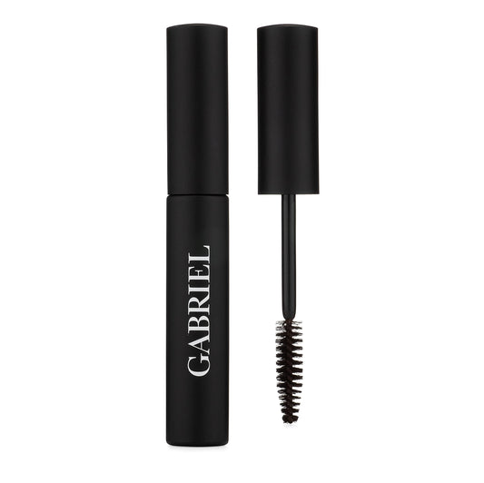 Gabriel Cosmetics Mascara (Black Brown), Natural, Paraben Free, Vegan, Gluten free, Cruelty free, No GMO, Voluminous full lashes, Non flaky, Water