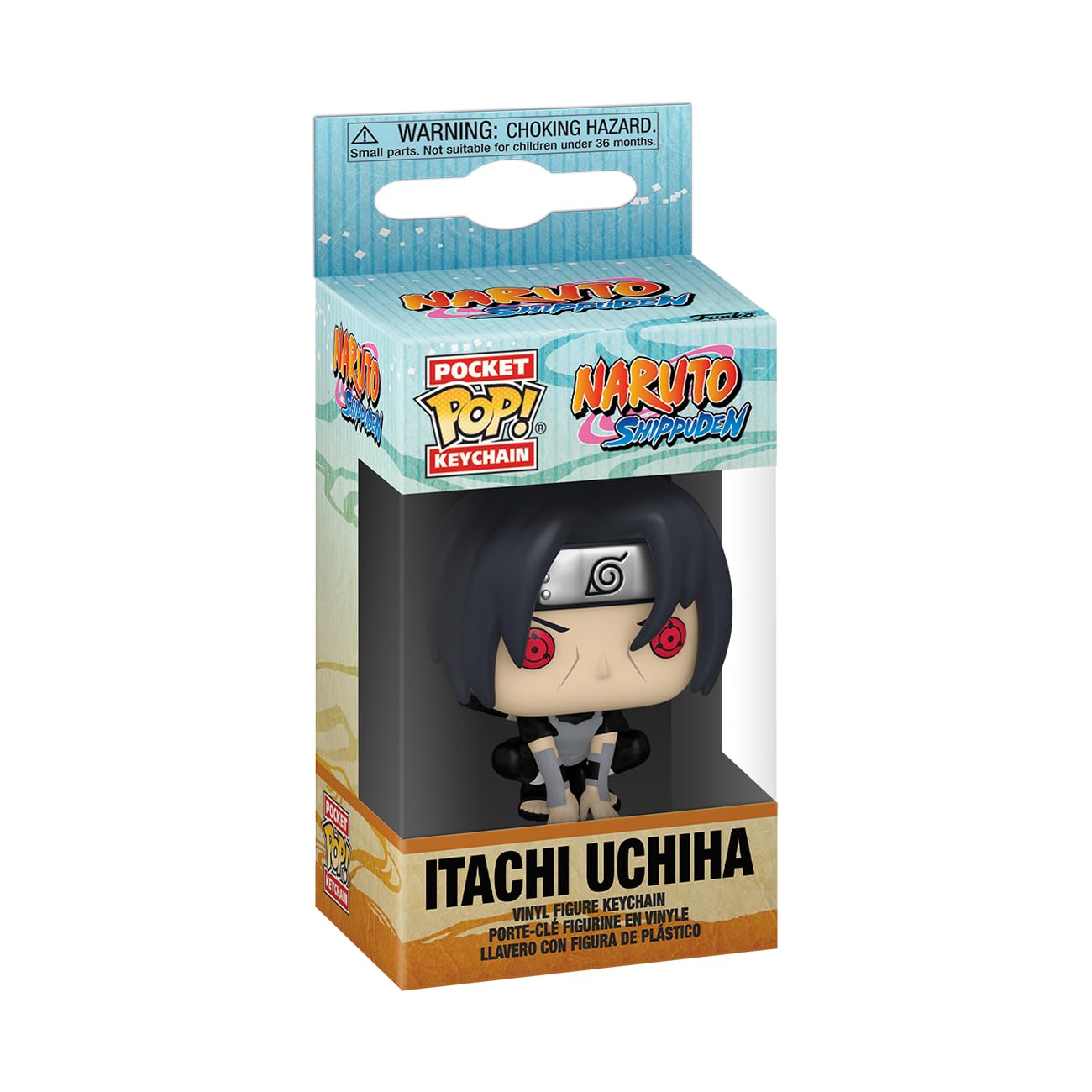 Funko POP! Keychain: Naruto - Itachi Uchiha - (Moonlit) Novelty Keyring - Collectable Mini Figure - Stocking Filler - Gift Idea - Official…