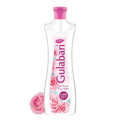 Dabur Gulabari Premium Rose Water Face Toner - 400ml | No Paraben | Alcohol Free | Cleanses, Hydrates & Moisturises | Balances & Restores Skin's pH