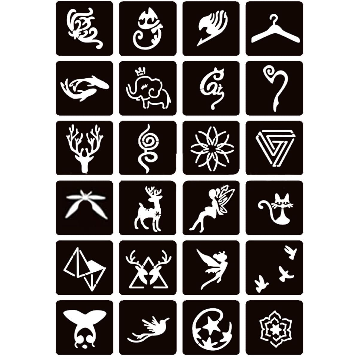 Moricher Temporary Tattoo Kits 5 Inks 102 Stencils with Mandala Stencils Semi Permanent Tattoo for Women Men Kids DIY Art Painting Party Gifts Beauty and Personal Care Moricher