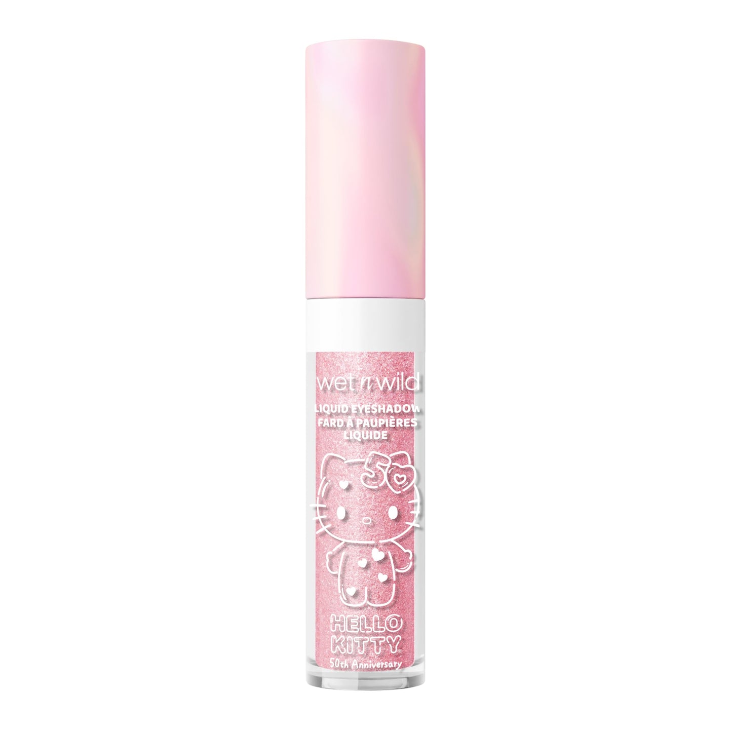 wet n wild Hello Kitty Liquid Eyeshadow, Smooth, Blendable, Shimmery Matte Bubblegum Pink Shade, Cruelty-Free & Vegan - Cheers!