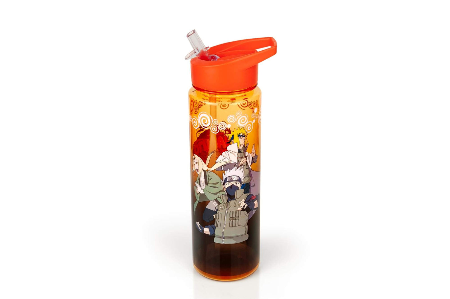 JUST FUNKY Naruto Shippuden Hokage Heroes Large Plastic Water Bottle | Features Konohagakure's 4th, 5th, And 6th Hokages | Holds 26 Ounces