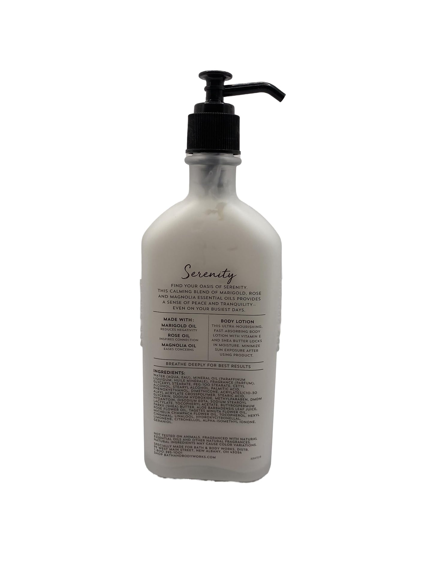 Bath & Body Works Aromatherapy Serenity - Marigold Rose Magnolia Essential Oils Body Lotion 6.5 Fluid Ounce